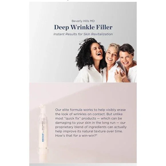 Beverly Hills MD Deep Wrinkle Filler .16 OZ NEW - Picture 8 of 10